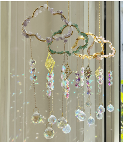 Crystal Suncatcher-Amethyst Cloud