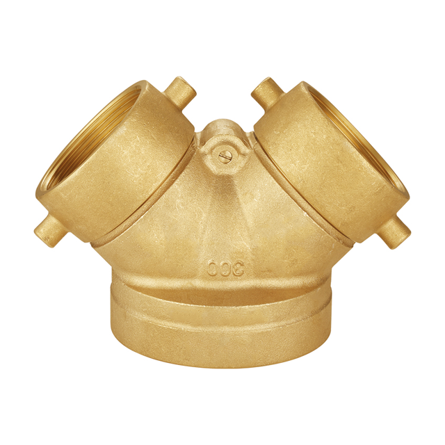 High Quality FM UL Approved Fire Fighting Pipe Fitting Brass Siamese Connections