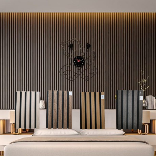 FSC certified nature wood slats acoustic panels for interior sound absorption