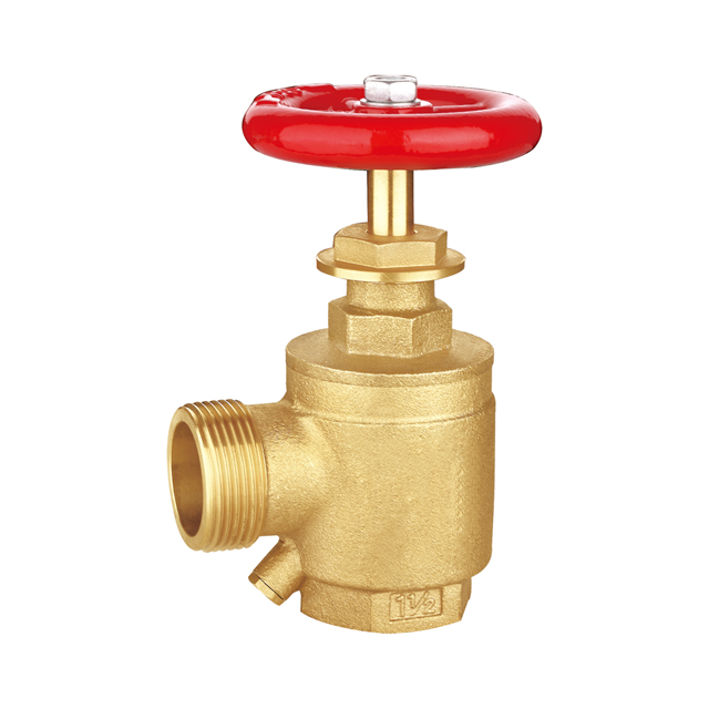 China Supplier FM UL Fire Fighting 1 1/2 Inch 2 1/2 Inch Brass Angle Hose Valve