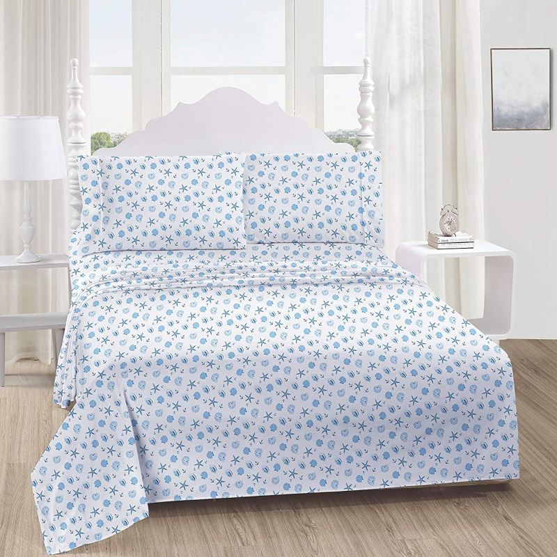4pcs Bedding Set With Light Color Patterns