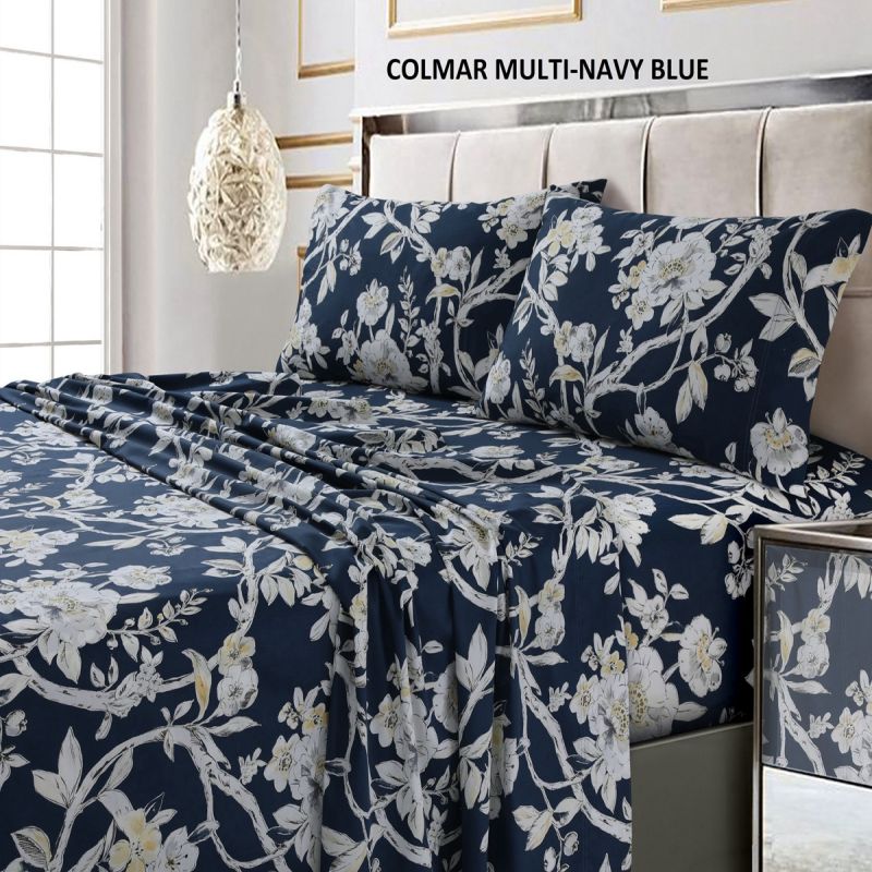 Customize 4pcs Fitted Sheet Set With Disperse Patterns
