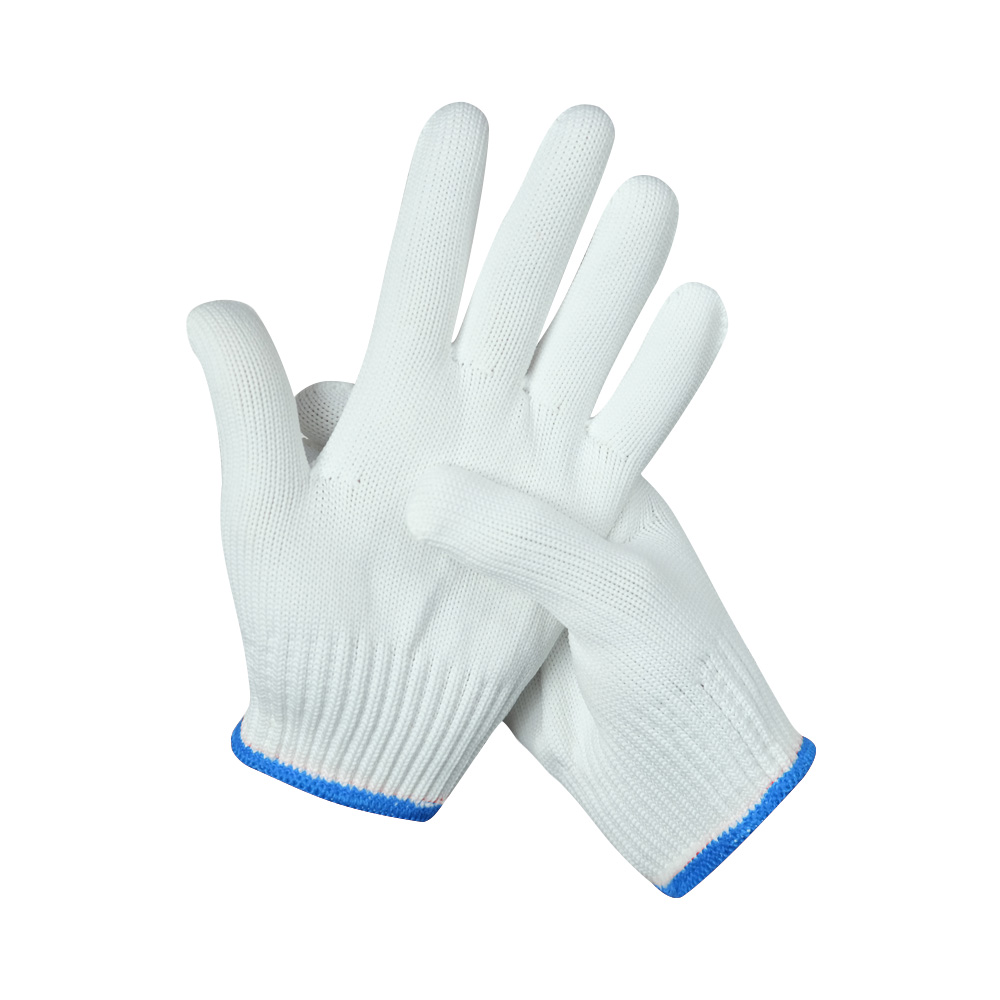 Zhongshang Hot Selling Industrial Hand Protection White Nylon Gloves for General Purpose Work