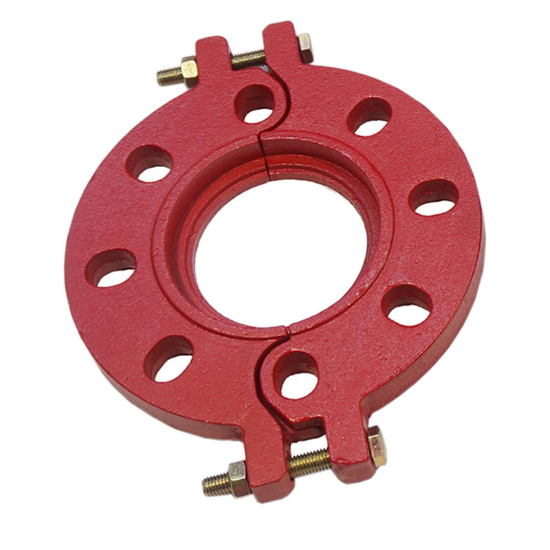 Fire Fighting System Ductile Iron Grooved Pipe Fittings Grooved Flange