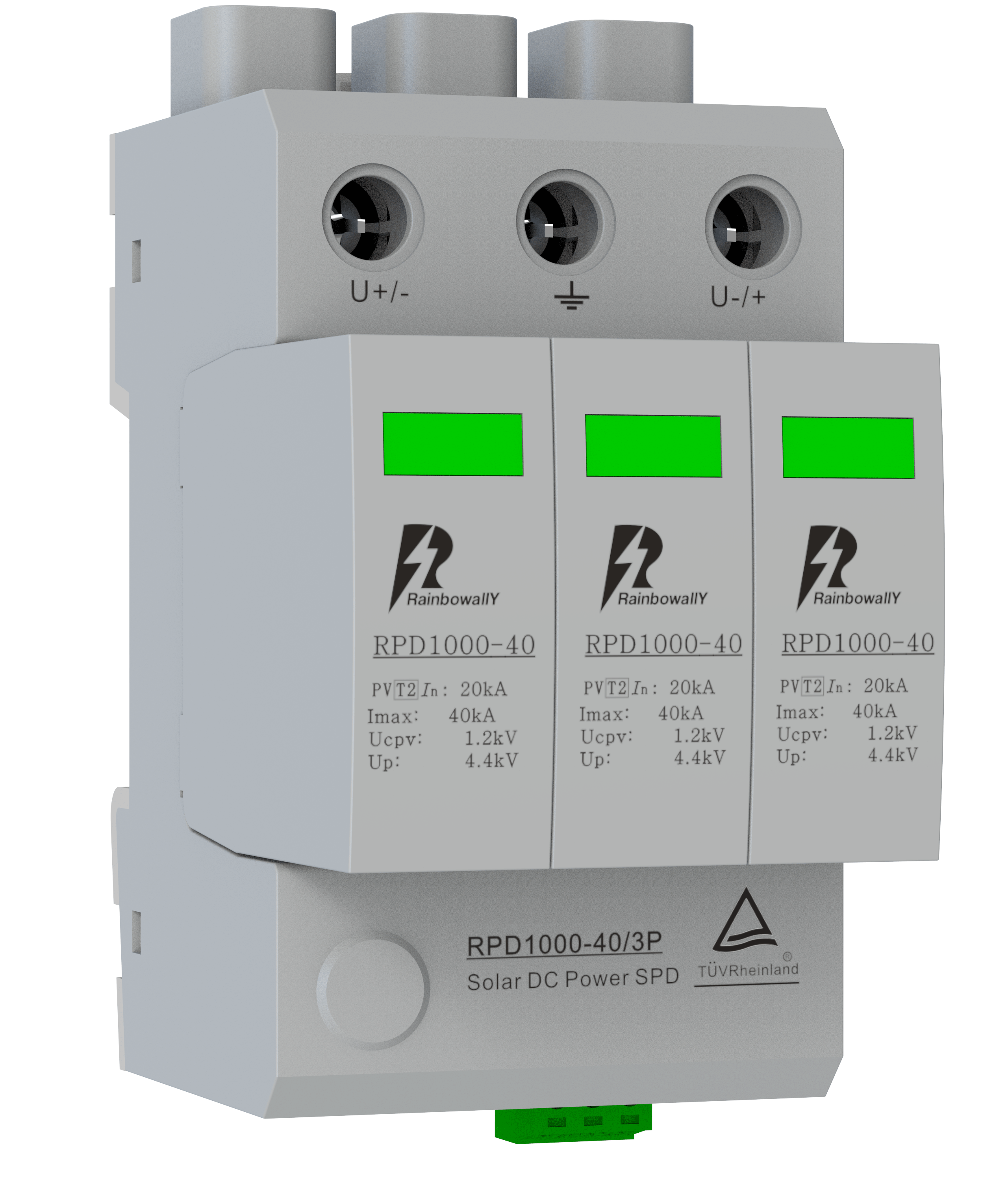 PV DC SPD 3Phase 1000/1500V