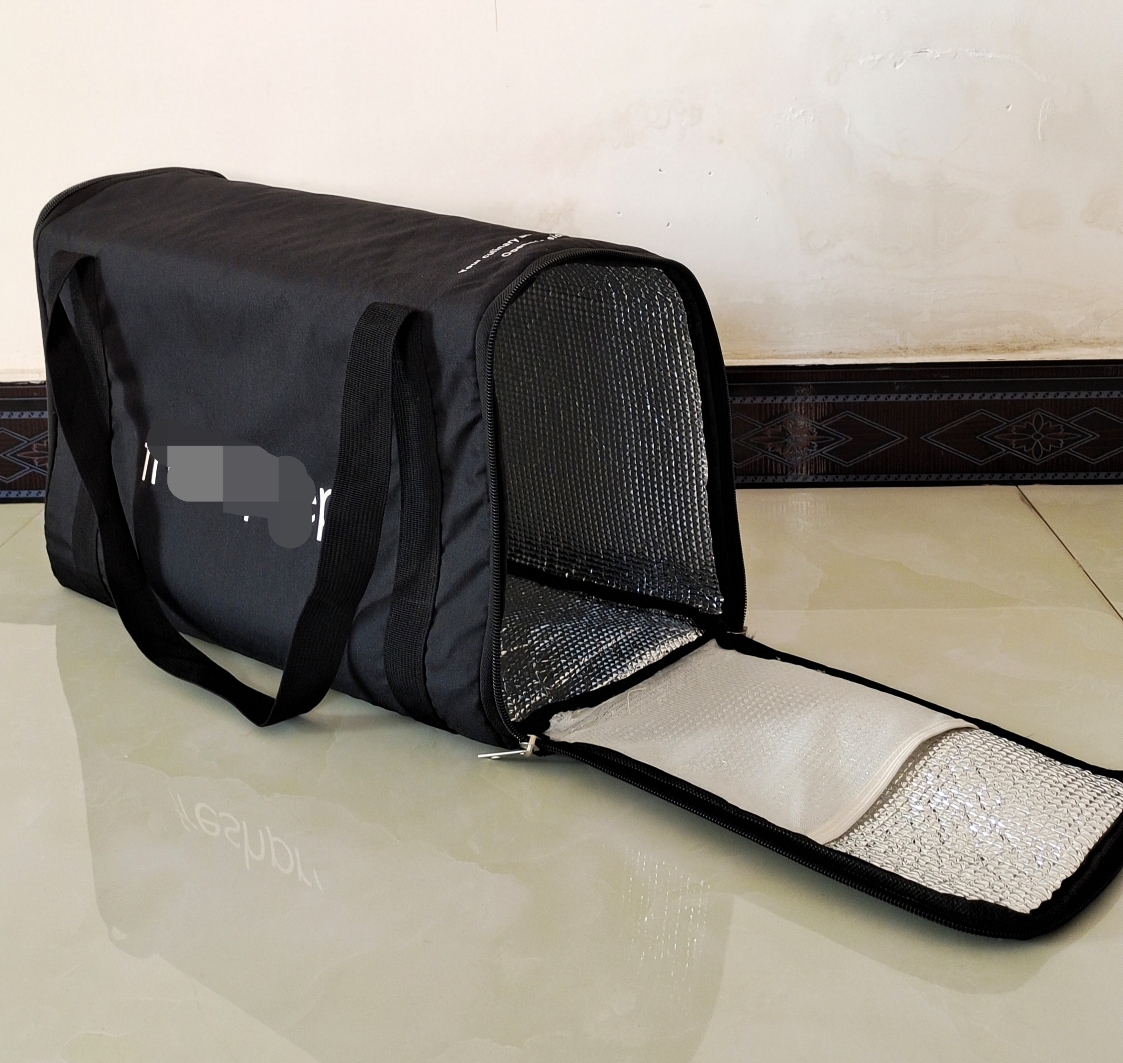 600d oxford polyester insulated bag lunch bag fresh meat cooler bag takeaway bag food delivery bag