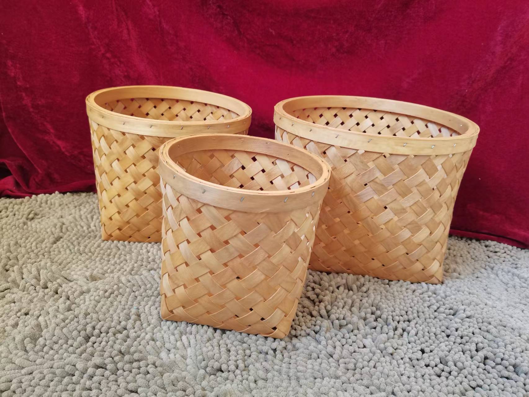 Wooden Storage Basket