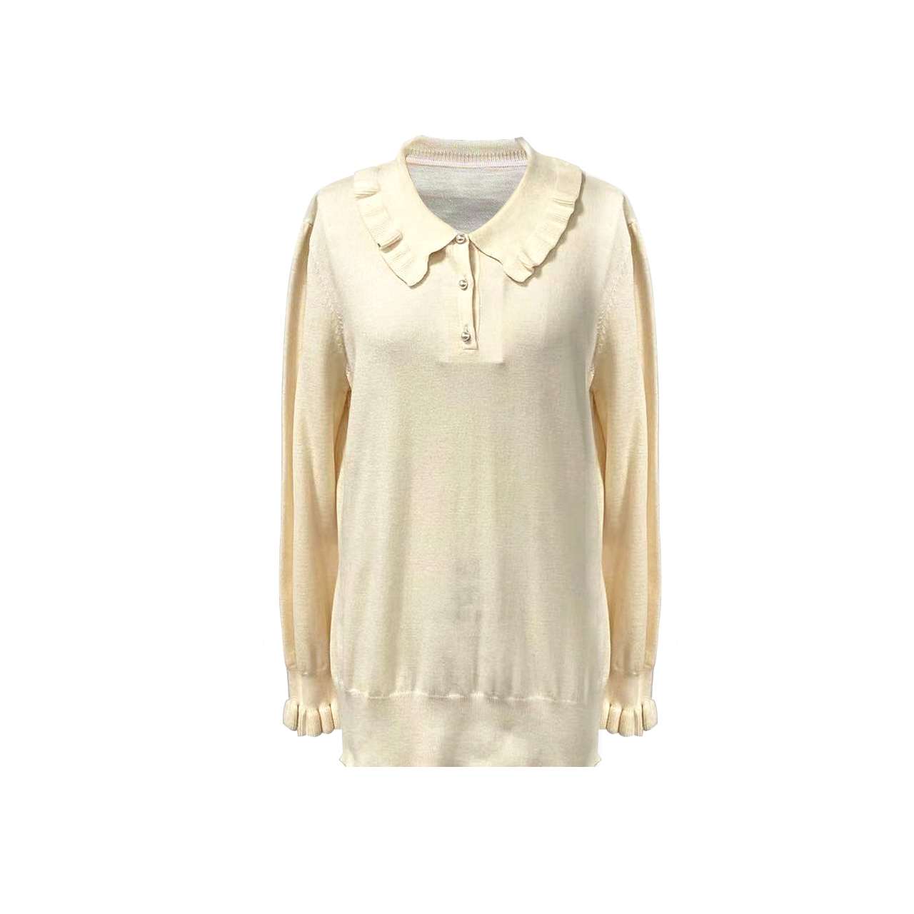 Women's turn-down collar pullover Sweater