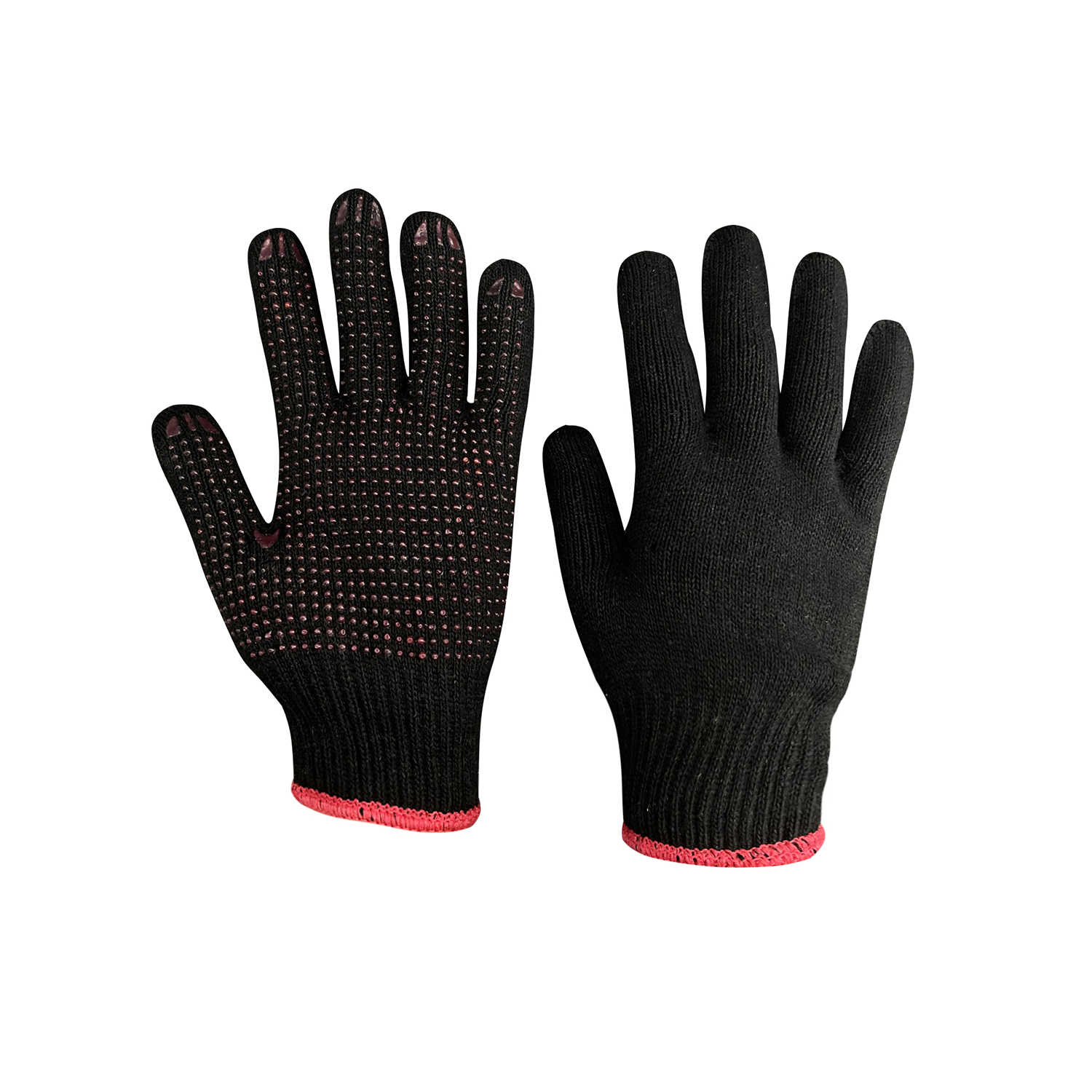 Zhongshang OEM Factory Directly Supply PVC Dotted Construction White Cotton Safety Hand Gloves
