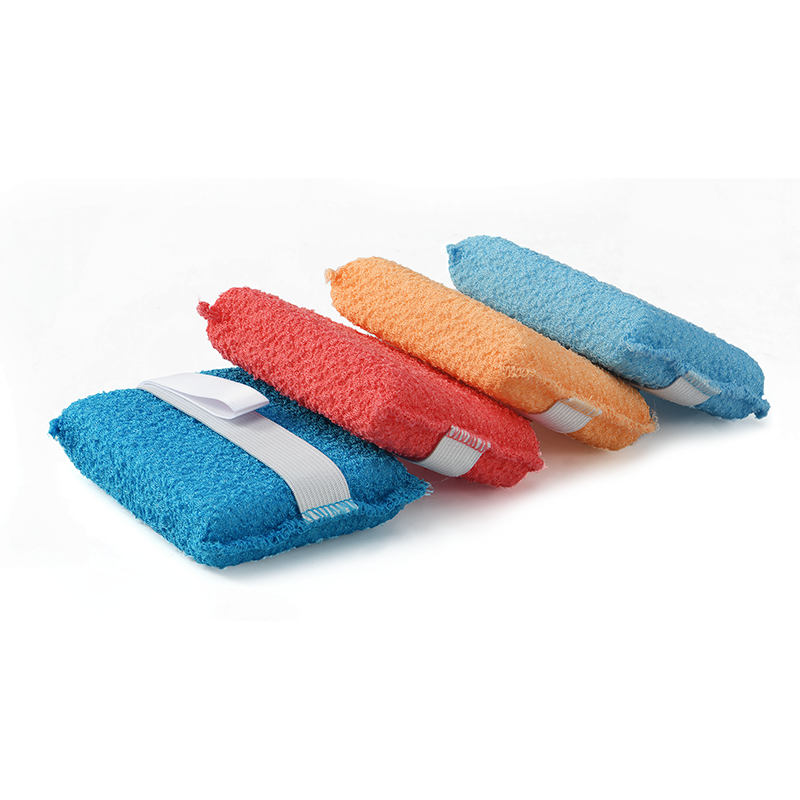 Exfoliating bath scrubber