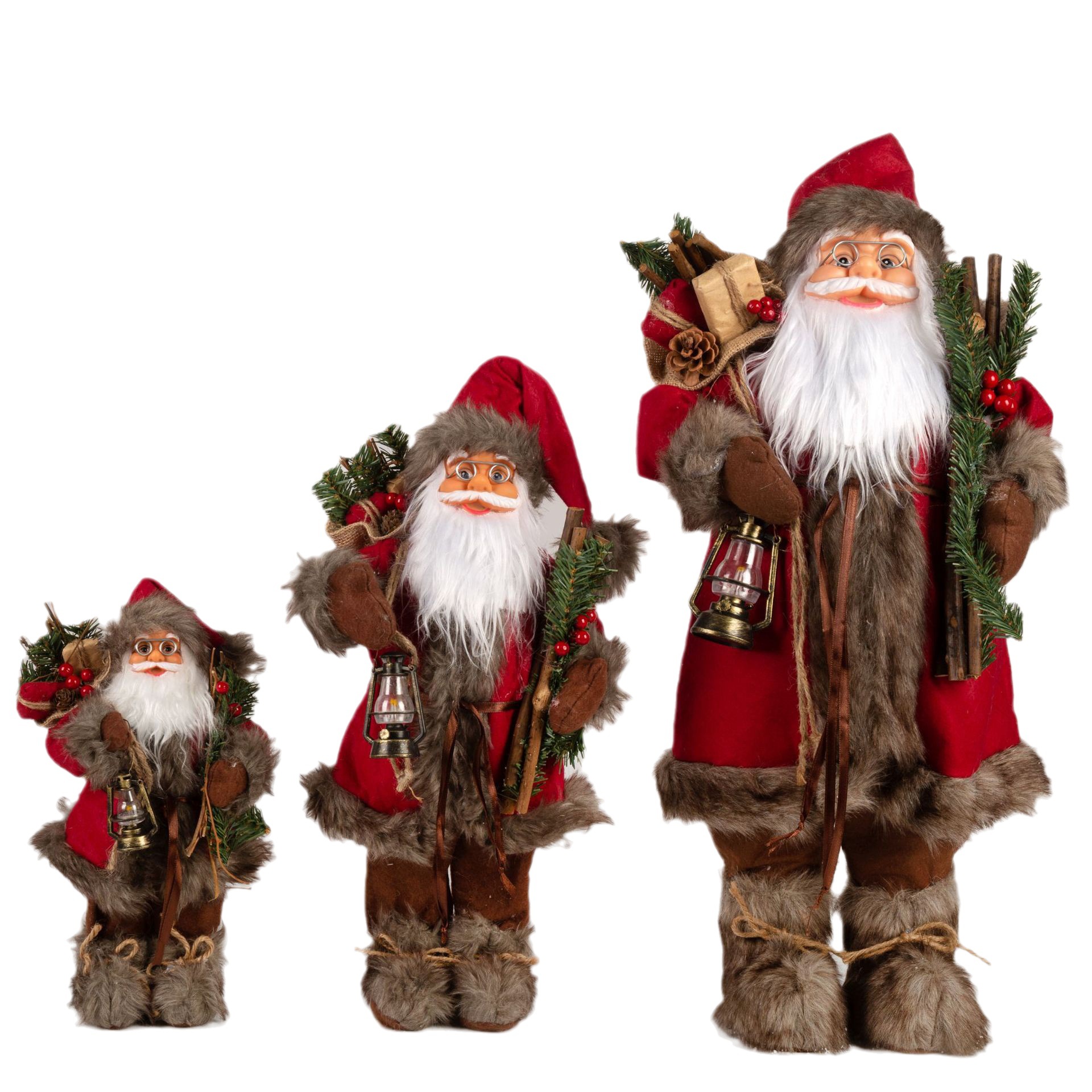 Longstar Standing Christmas Dolls Santa Claus for Christmas Decoration