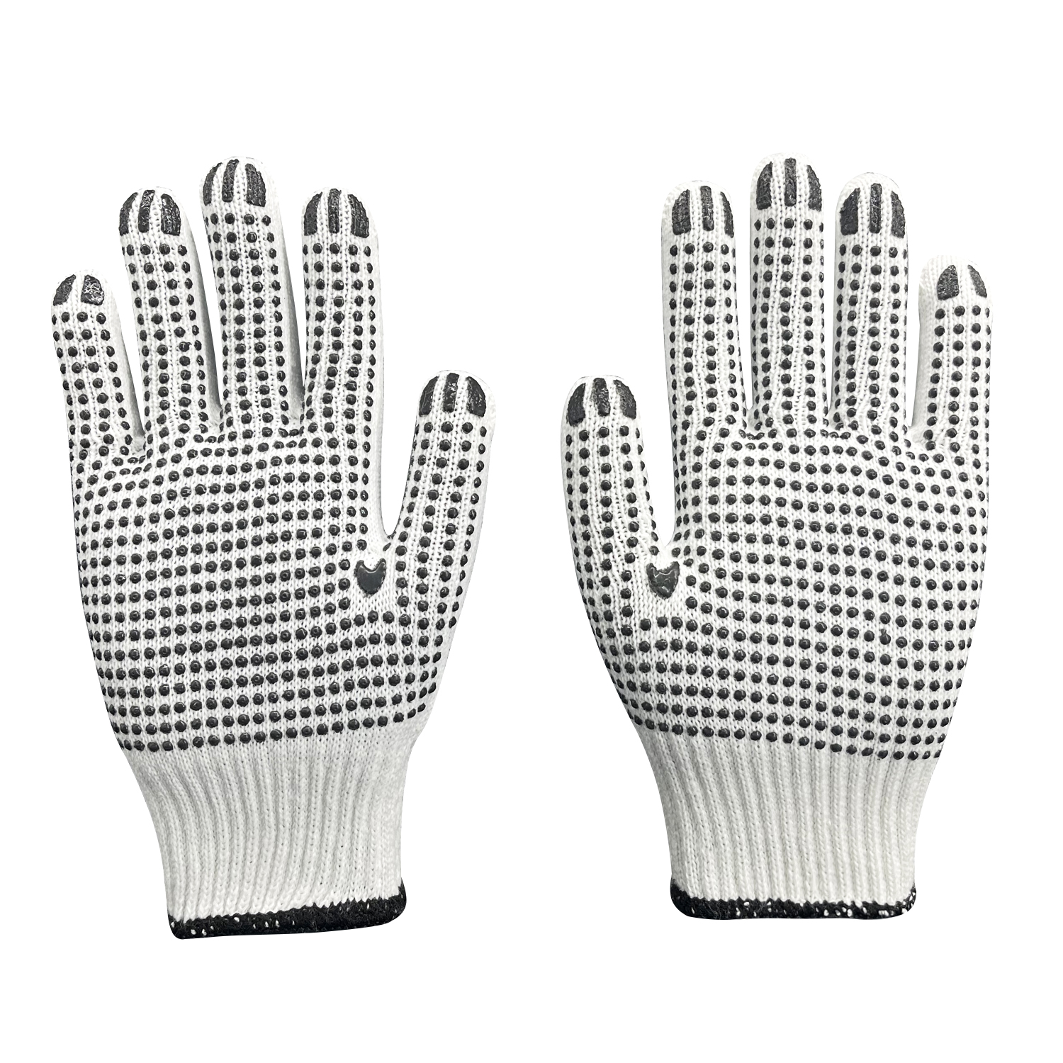 Zhongshang Factory Price Cotton Liner Pvc Dots Industrial Working Gloves