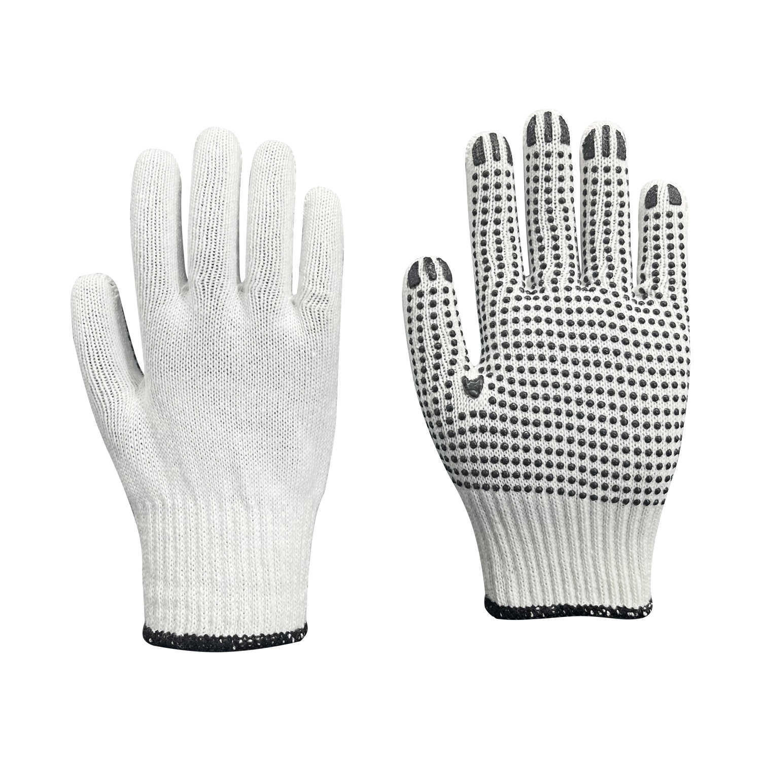 Zhongshang Labor Working PVC Dotted Knitted Glove for Construction