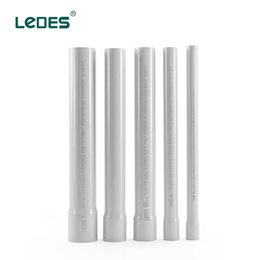 Ledes UL listed PVC Conduit Tube Schedule 40 Pipe 10ft