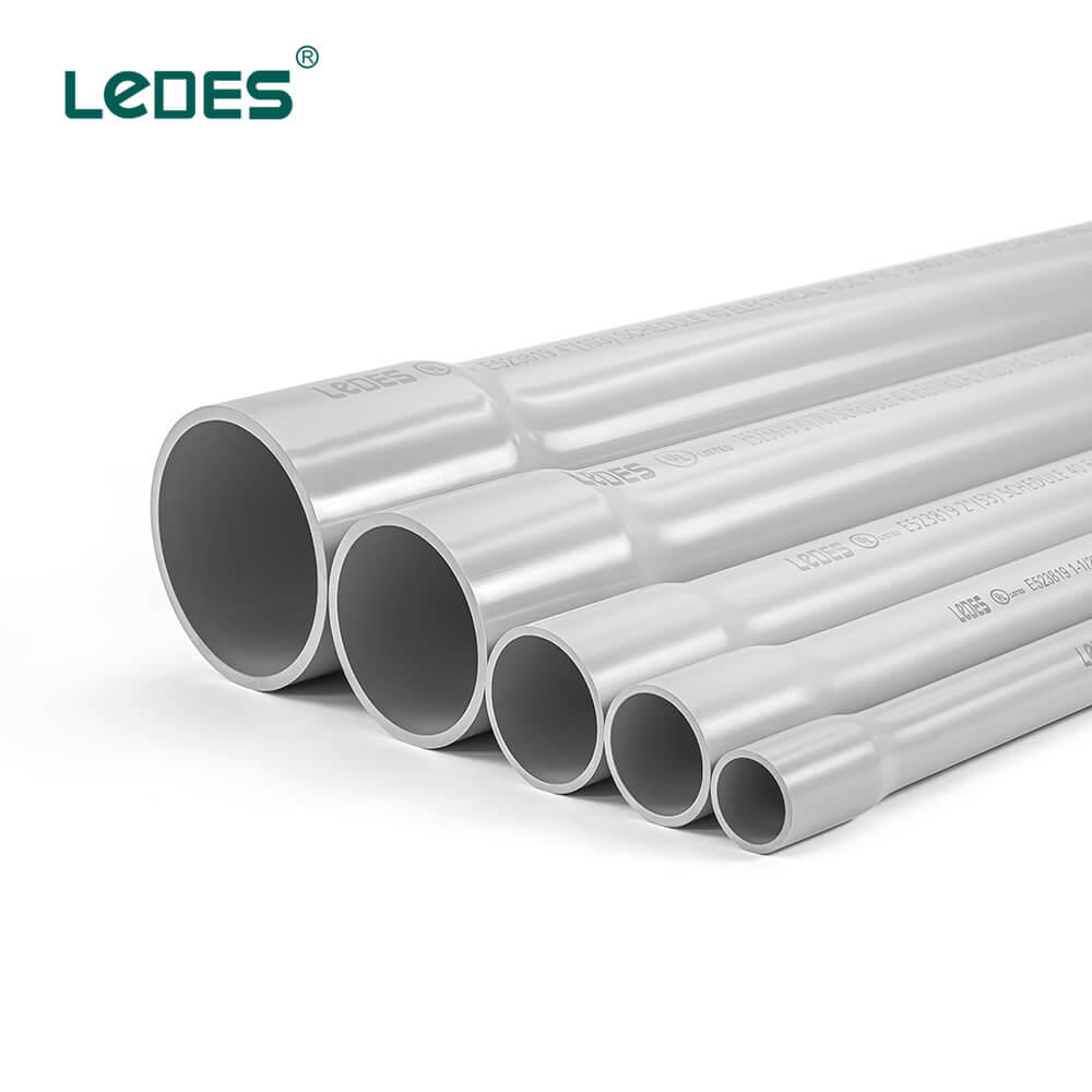 LEDES UL Standard SCH40 PVC Electrical Rigid Conduit Corrosion Resistance