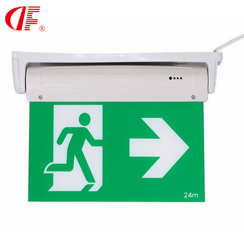 Rotating Signage Normally Bright + Emergency 3W 3 Hours Fire Sign Light EXIT Export CE Approved