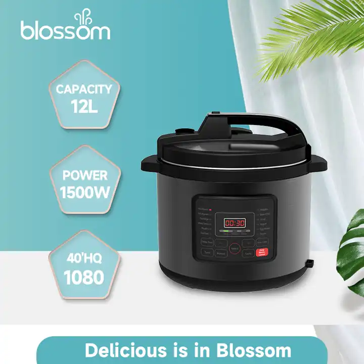 Blossom YBW60LH 6L 110Kpa Black Stainless Steel Multifunctional Intelligent Electric Pressure Cooker