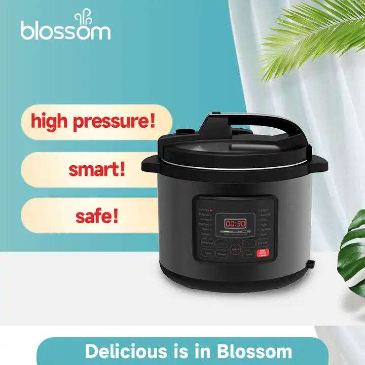 Blossom YBW80LH 8L 110Kpa Black Stainless Steel Multifunctional Intelligent Electric Pressure Cooker