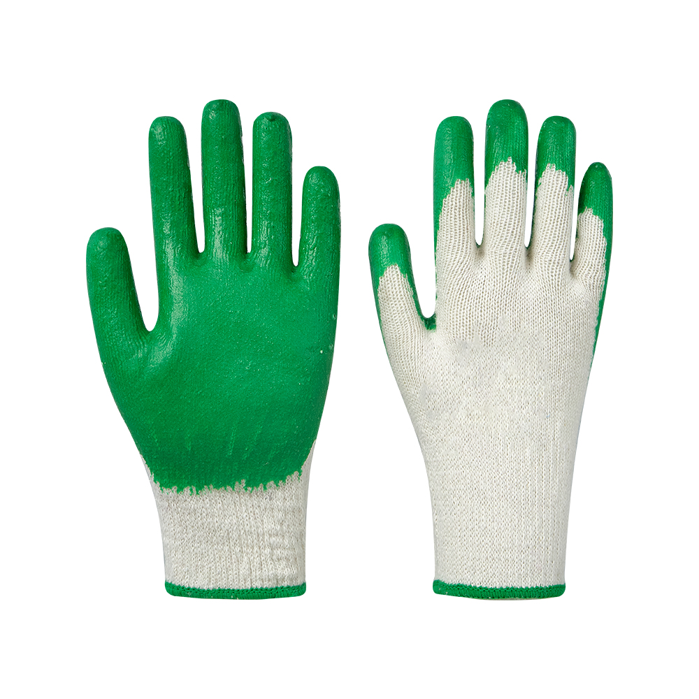Industrial Breathable Non-Slip Latex Coating Work Glove Crinkle Latex Coated Gloves for Construction