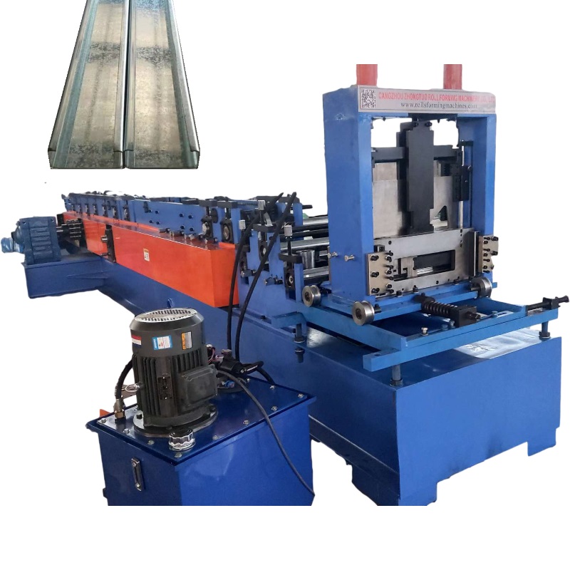 Zhongtuo automatic changing size C purlin roll forming machine