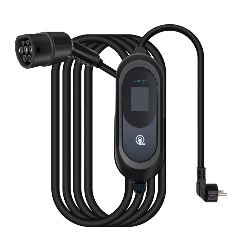 Portable EV Charger With EU Schuko Plug with Delay Charging EV Charger