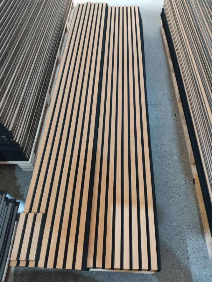 Nature wood veneer Wooden slats panel 320x2400 to USA