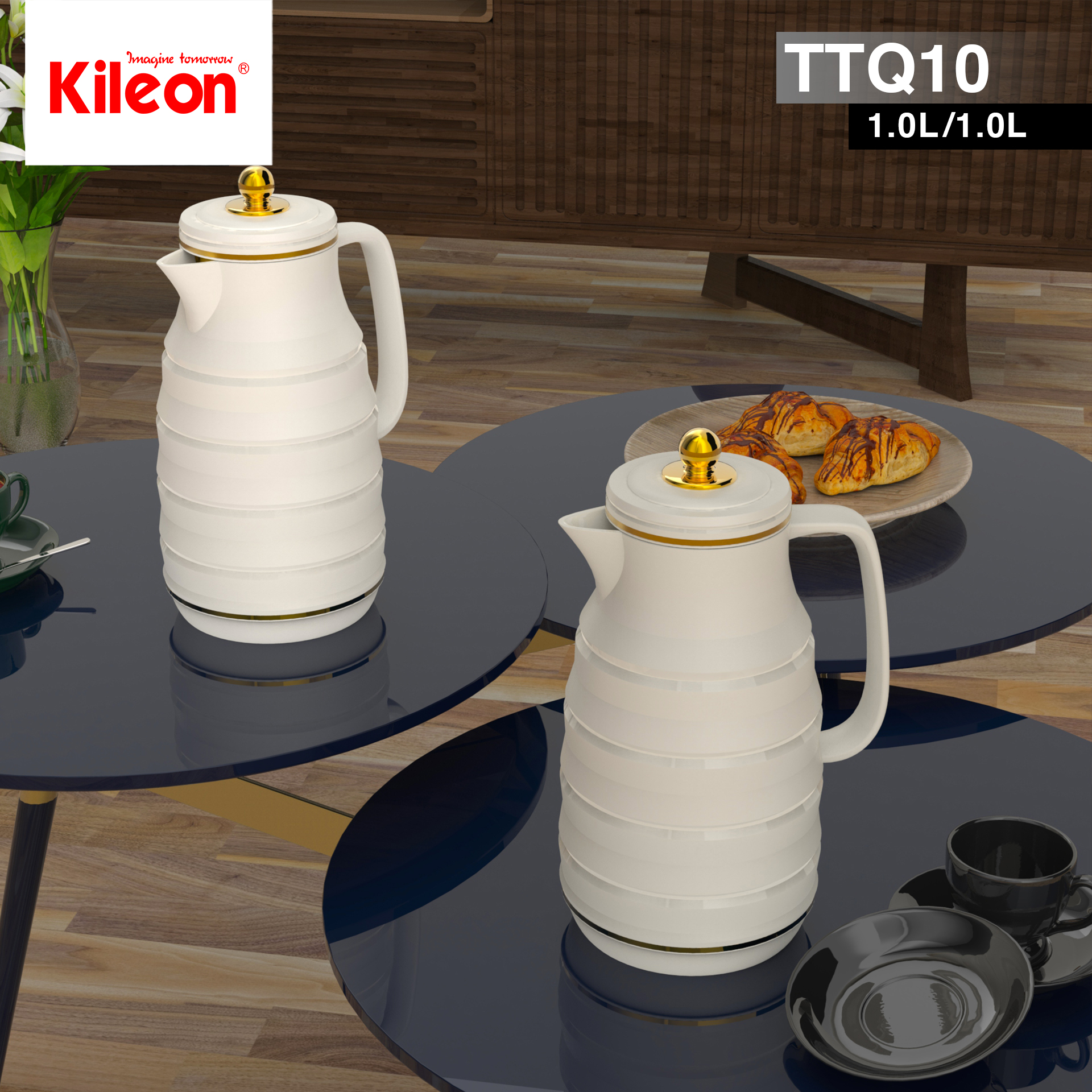Kileon 0.7l+1.0l Vacuum Flask Set Ttq