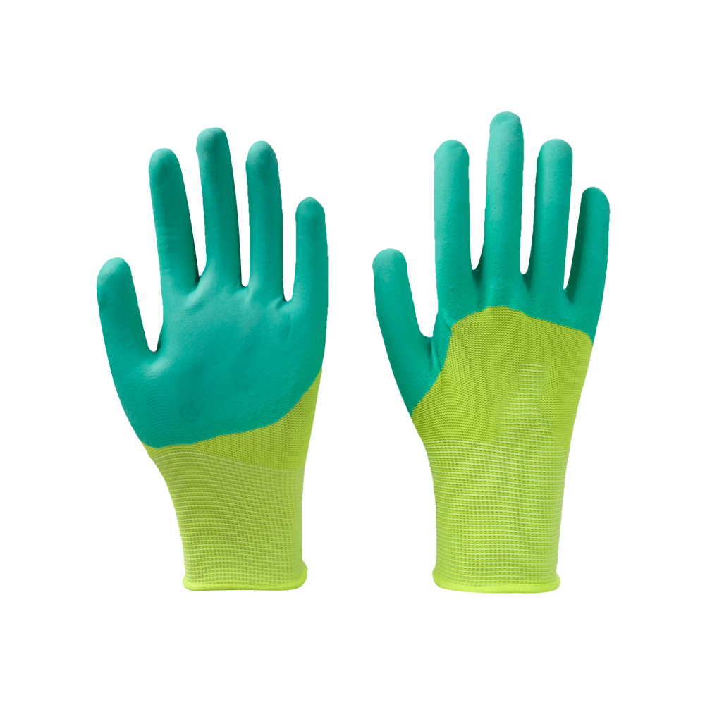 Zhongshang Safety Rubber Hand Protection Construction Heavy Duty Latex Coated Working Gloves