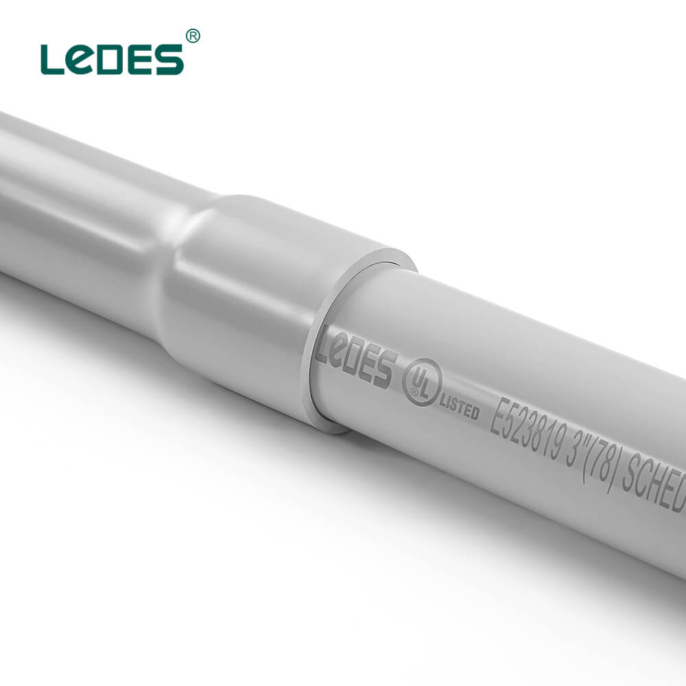 LEDES 1/2" Schedule 80 PVC Rigid Cable Conduit Underground Bury