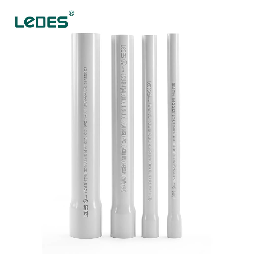 LEDES Schedule 80 2 inch PVC Conduit Underground Burial Cable Protection