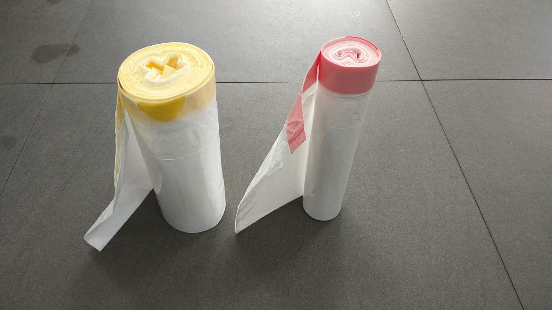 Garbage bag, drawstring bag, compostable bag, PE cling film