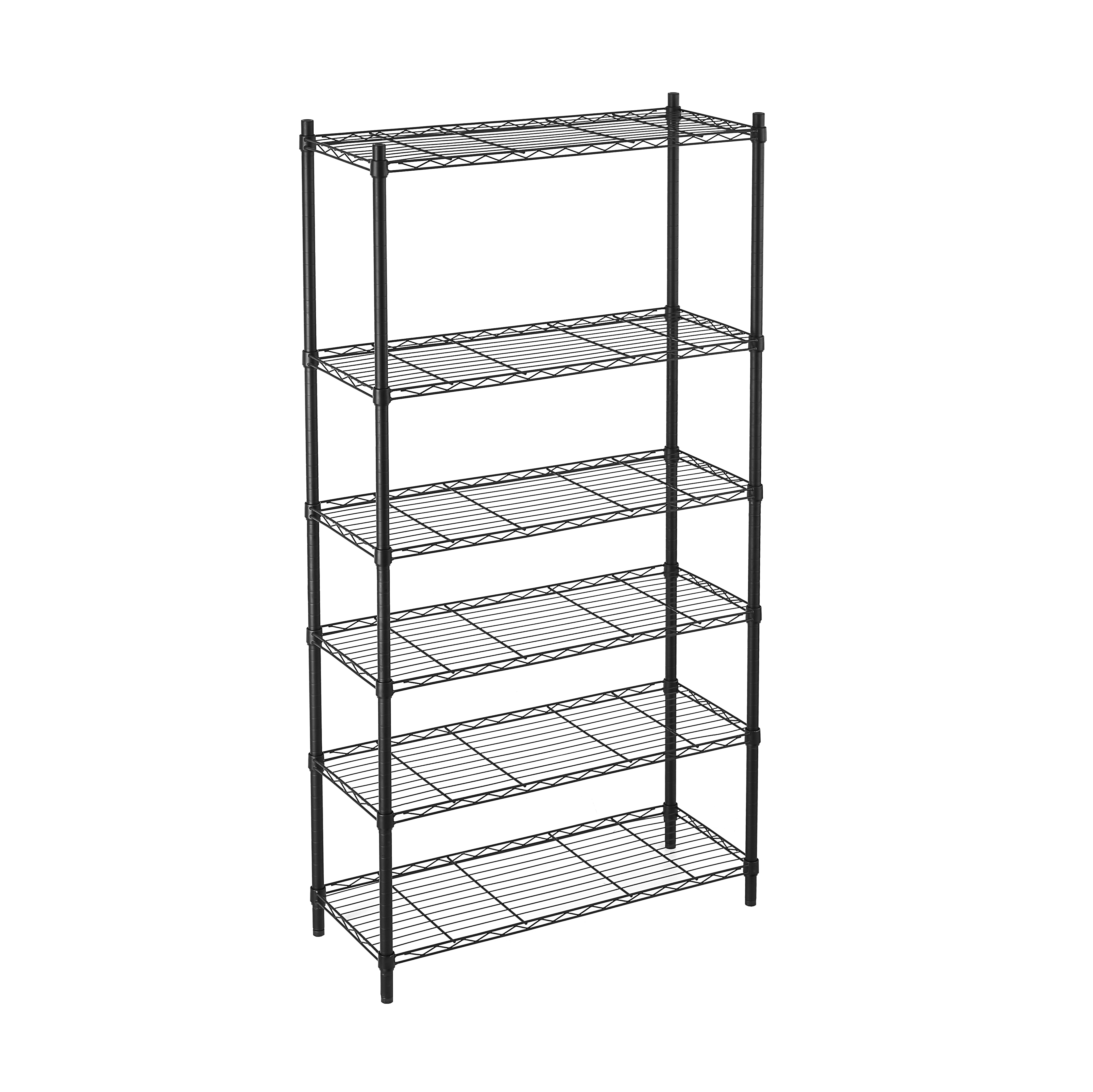 Black 6 layer shelf