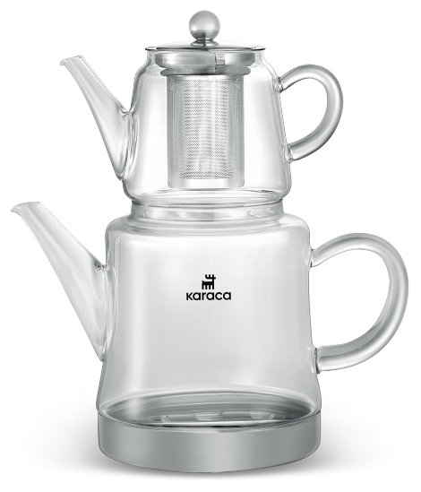 Double Glass Teapot Set