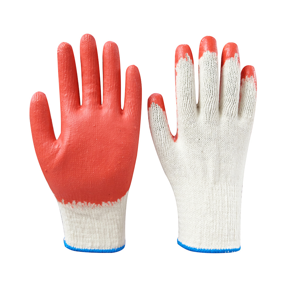 Zhongshang Cheap Safety Rubber Hand Protective Construction Anti Slip Latex Coated Working Gloves