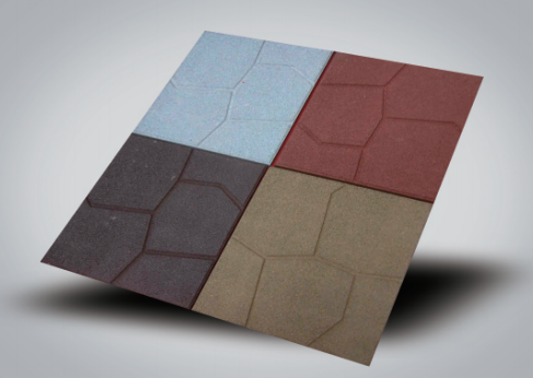 Granular rubber floor