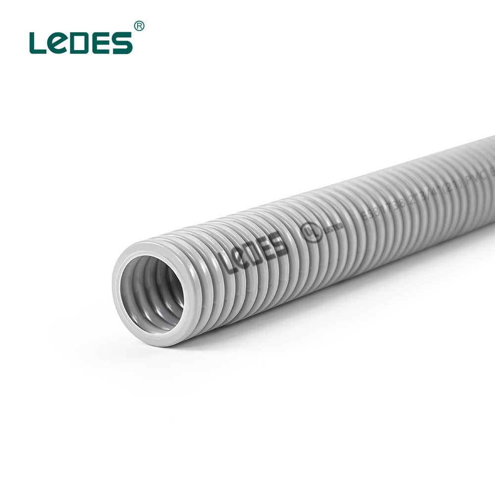 Ledes ENT Flexible Electrical PVC Pipe UL Listed Nonmetallic Raceway Conduit. - Grey