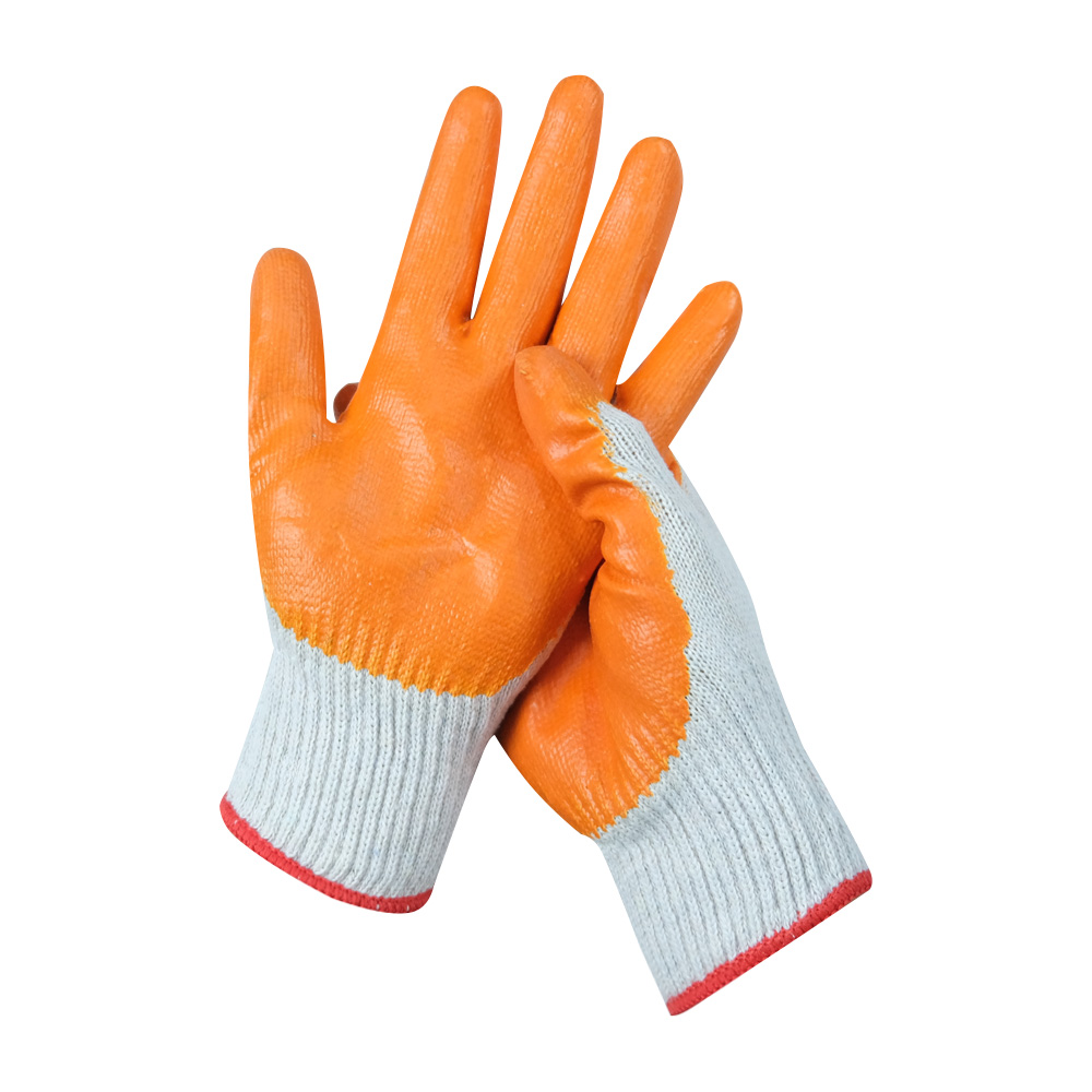 Zhongshang Rubber Latex Coated Safety Work Men Women Mechanic Gloves for Construction