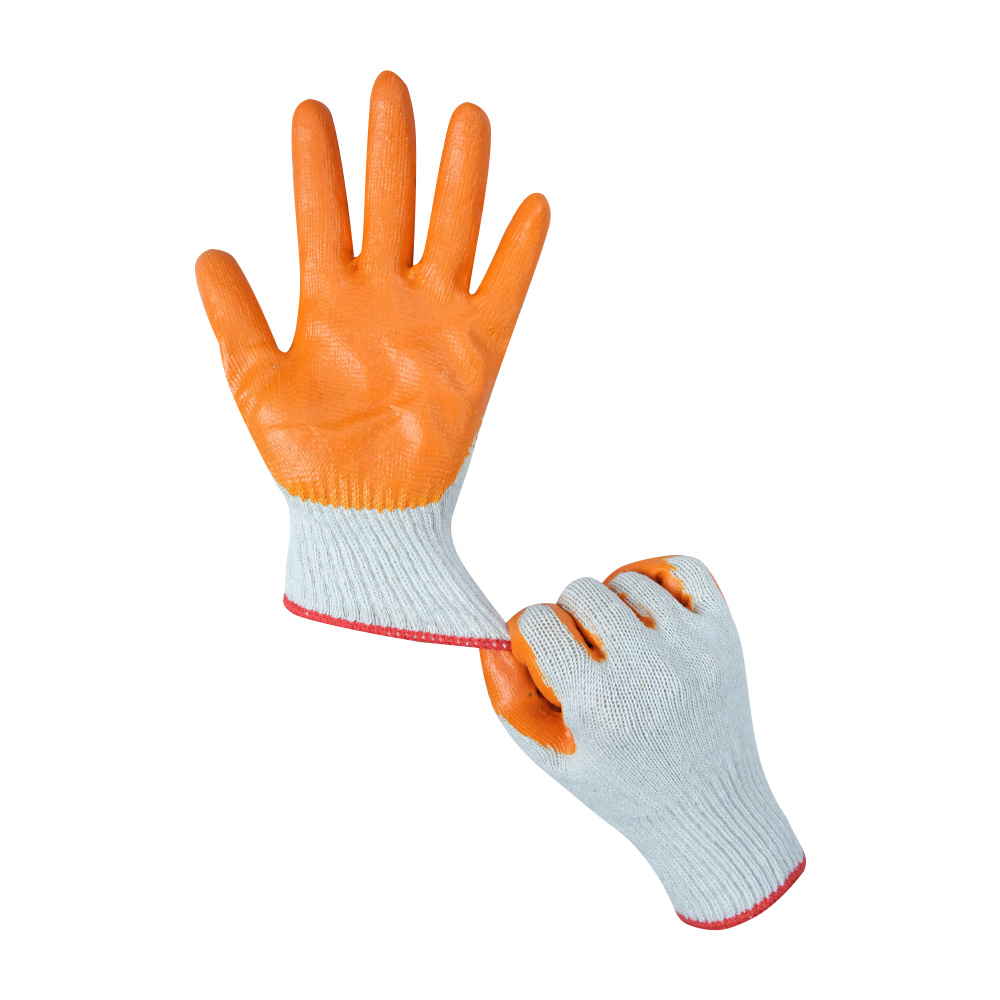 Zhongshang Wholesale Labor Protection Rubber Latex Coated Gloves Safety Work Glove for Working