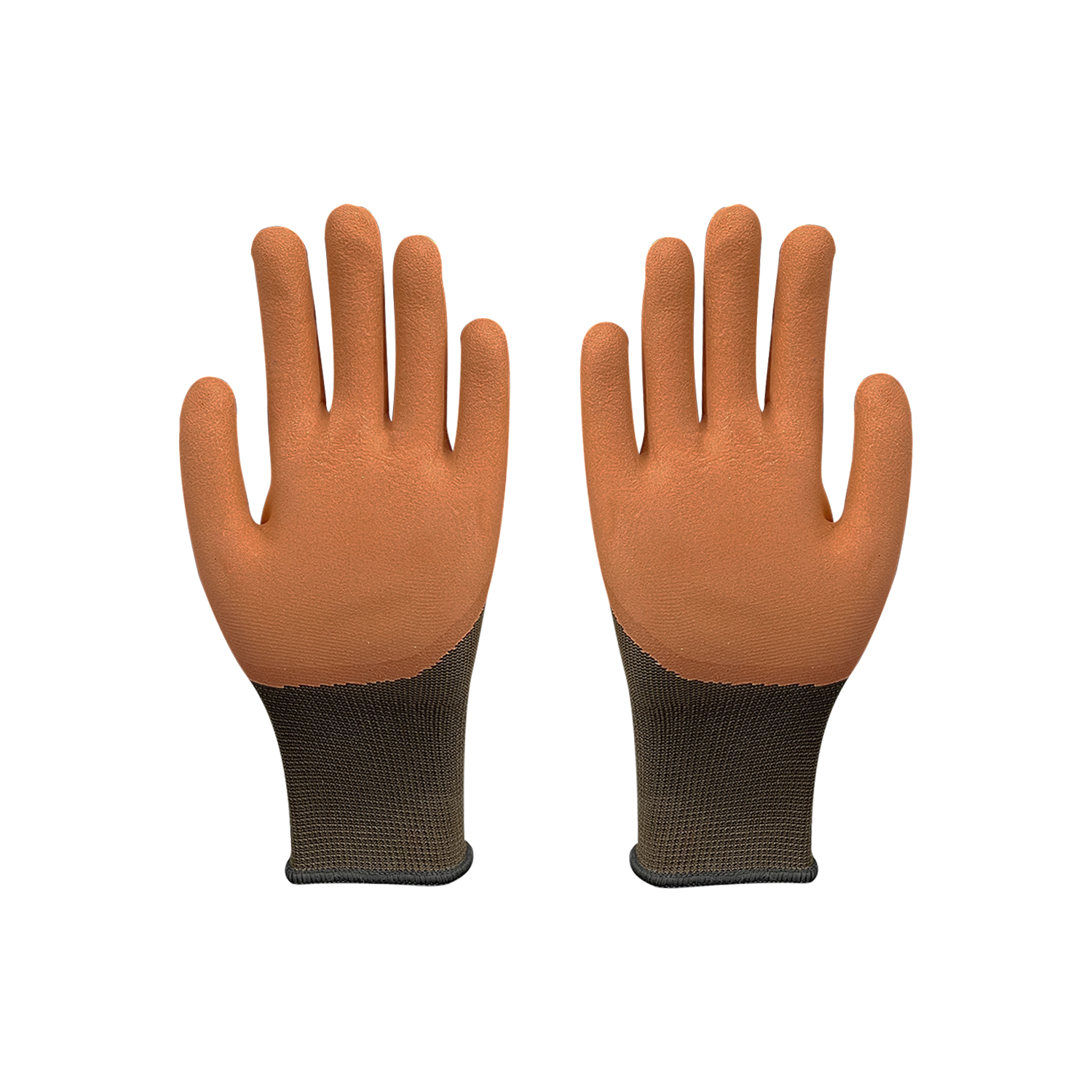 Zhongshang Waterproof Foam Latex Coated Gloves Polyester Unisex Gardening Construction Work Gloves