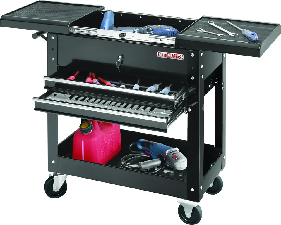 2-Drawer Cart with Sliding Work Top