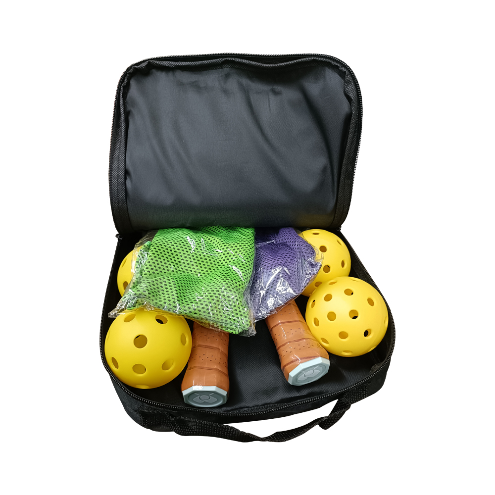 USAPA approved graphite or glass fiber pickleball paddle 4 pickleballs with carrying bag