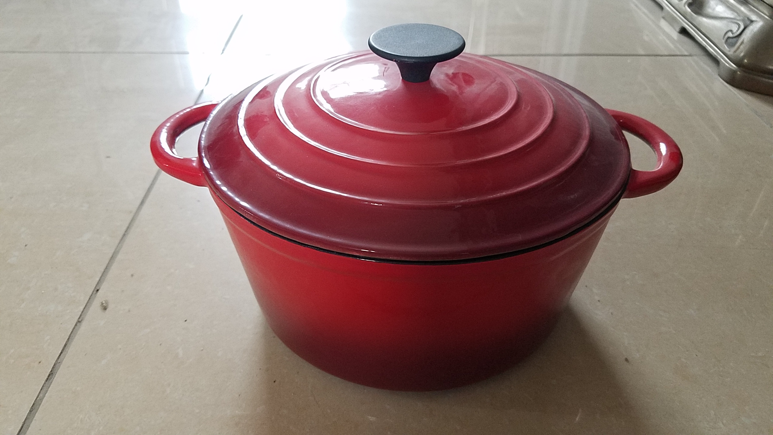 cast iron enamel pot