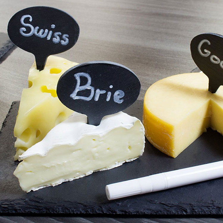 Slate cheese label