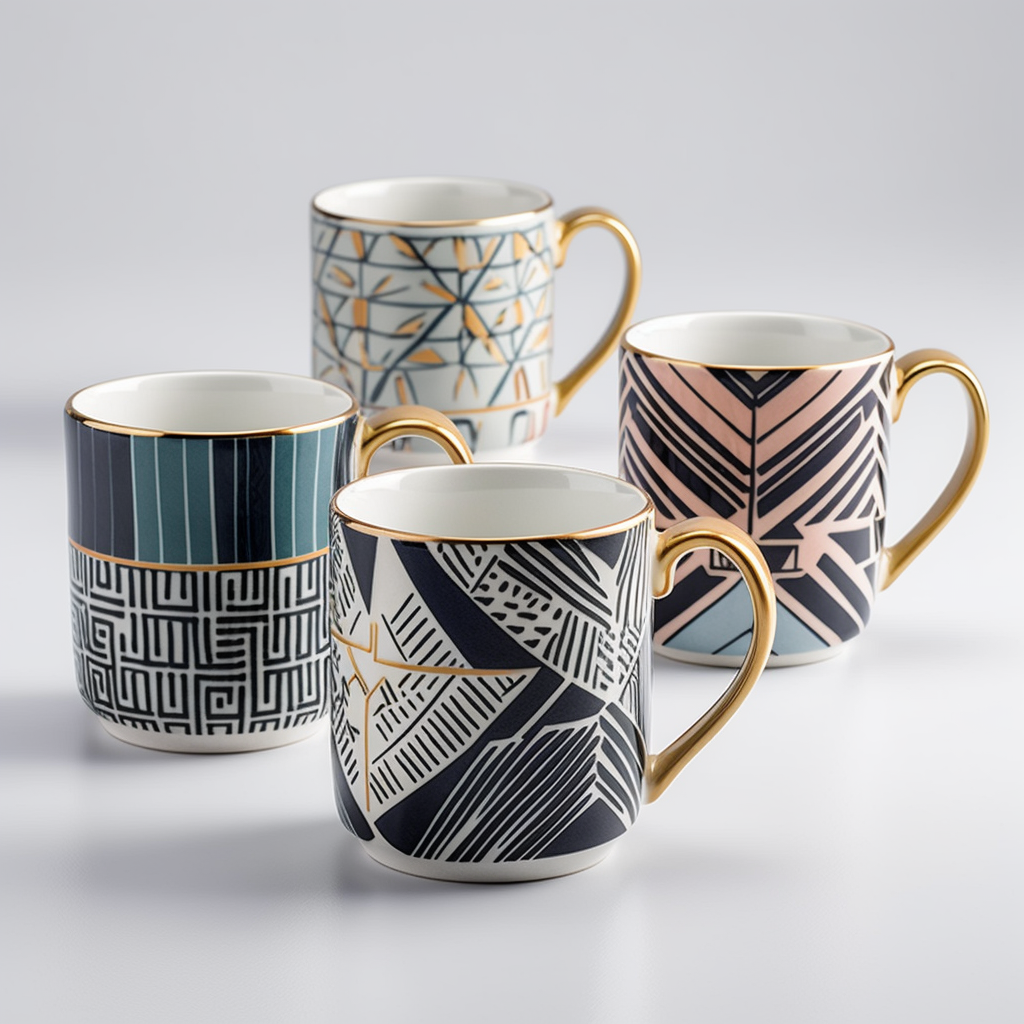 Geometric shape drinkware