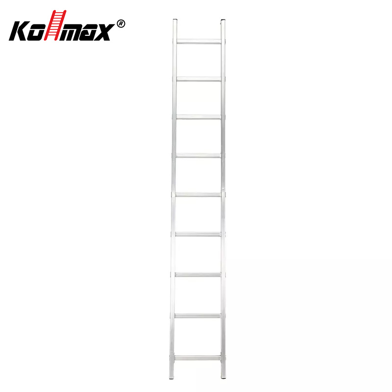 EN131 certificated 8 9 10 11 step aluminium Single pole ladder