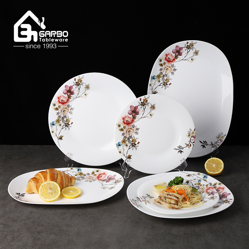 Personalized Custom Logo Decal Dinner Set Square