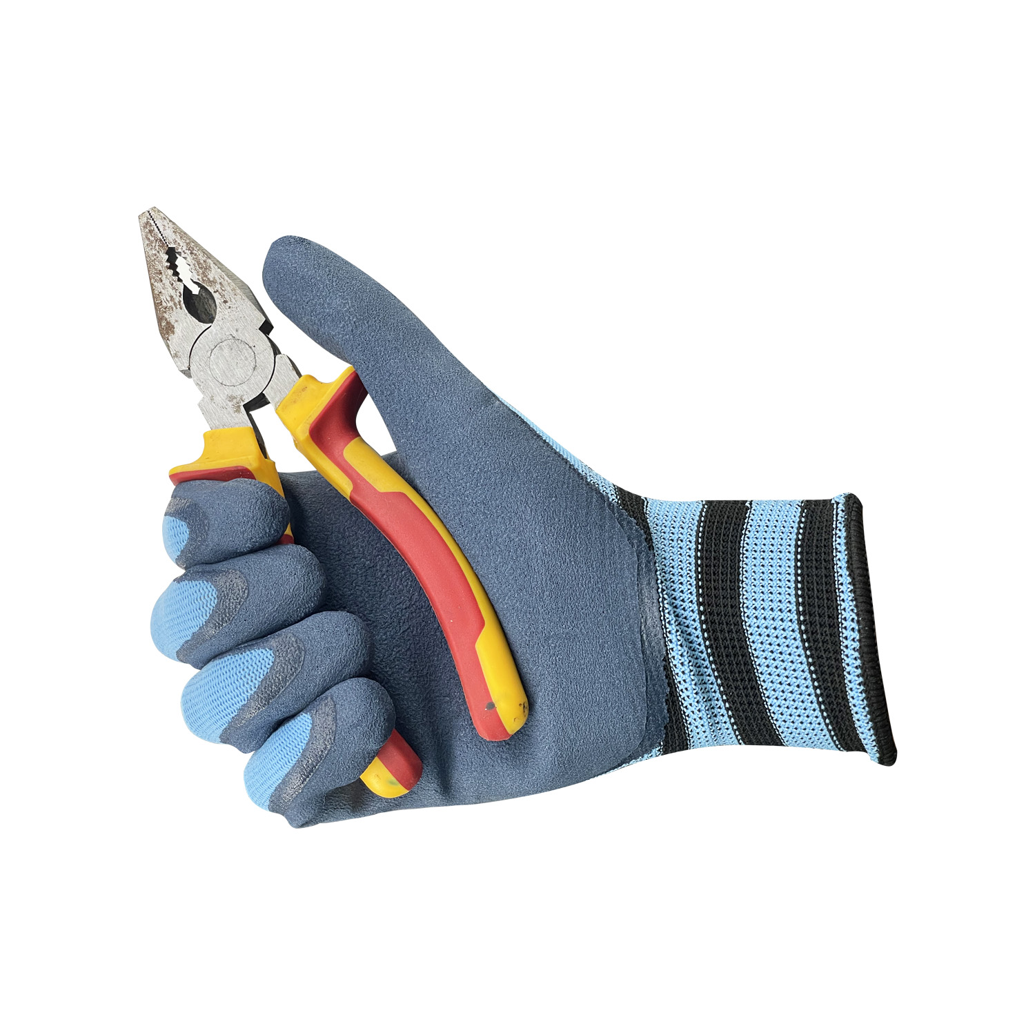 Zhongshang Customized High Quality Polyester Cut Resistant Latex Coated Gloves