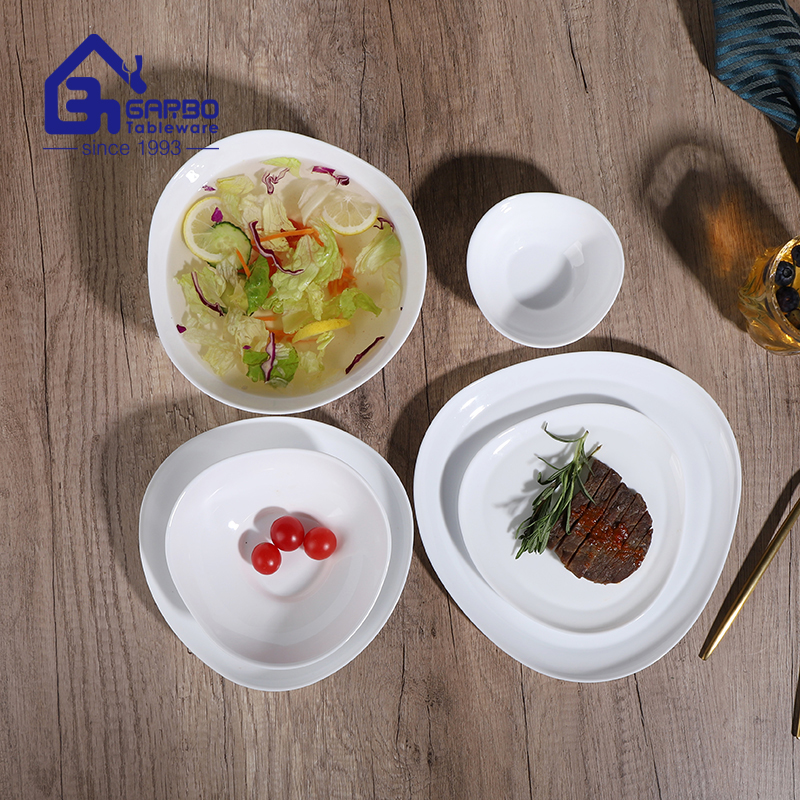 Glass supplier special shape white opal glass single plate