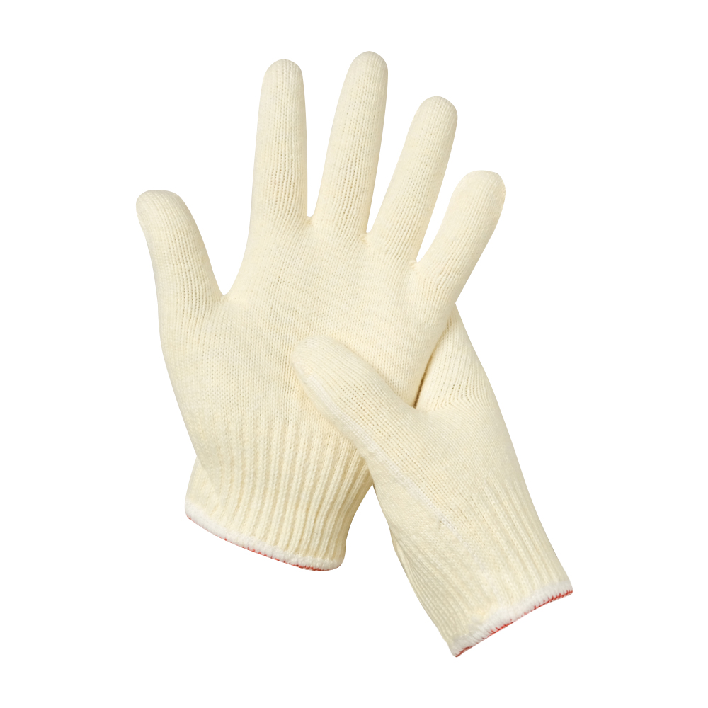 Zhongshang Wildly Used Cheap Safety Labor Beige Cotton Knitted Safety Work Gloves For Household