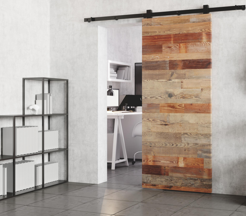 Barn door hardware